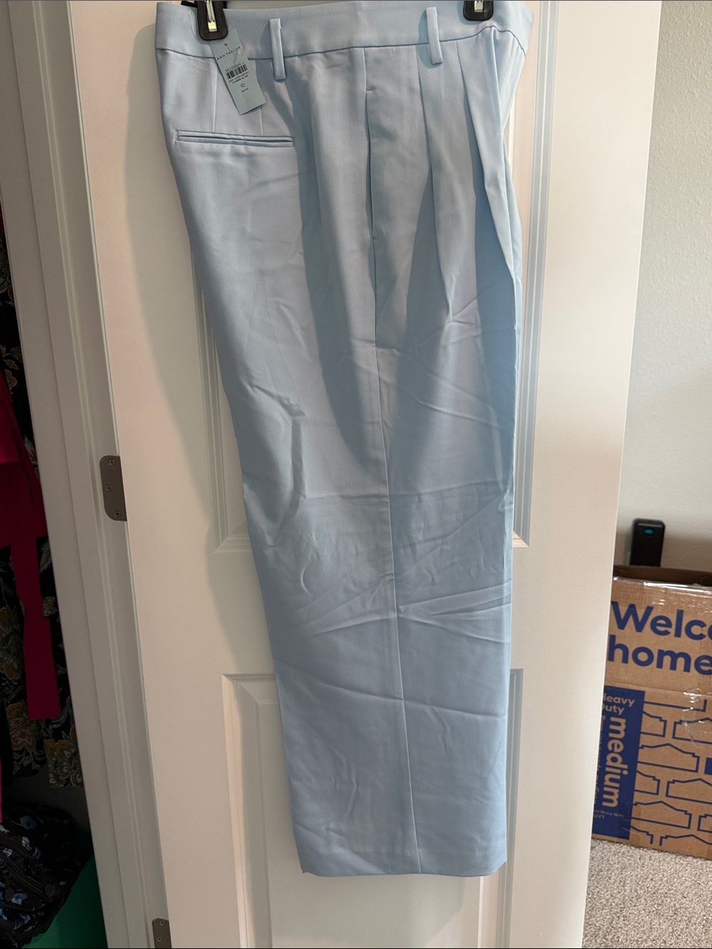 Ann Taylor Light Blue Women's Pleated Dress Pants